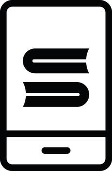 mobile, book, education, training icon. Simple glyph, flat of Online traning icons for UI and UX, website or mobile application on white background vector