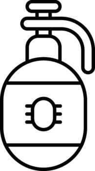 marijuana, pesticide icon. Simple thin line, outline of Marijuana icons for UI and UX, website or mobile application on white background vector