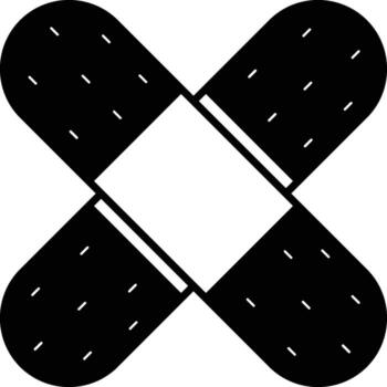 The icon of patch, plaster. Simple flat icon illustration, of patch, plaster for a website or mobile application on white background vector