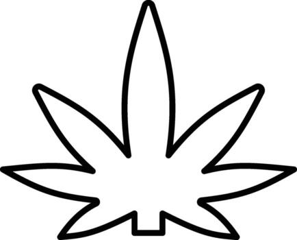 marijuana icon. Simple thin line, outline of Marijuana icons for UI and UX, website or mobile application on white background vector
