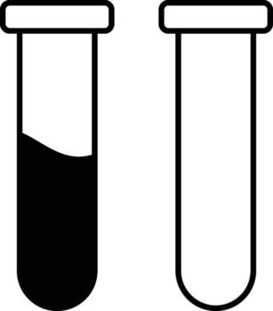 The icon of Lab tube. Simple flat icon illustration, of Lab tube for a website or mobile application on white background vector