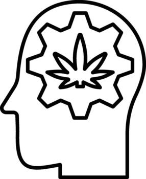 marijuana, icon. Simple thin line, outline of Marijuana icons for UI and UX, website vector
