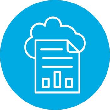 nube informes digital tecnología elemento vector