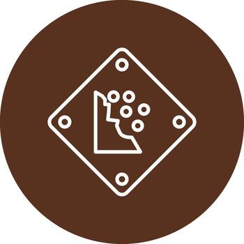 Falling Rocks Responsive App Shape vector