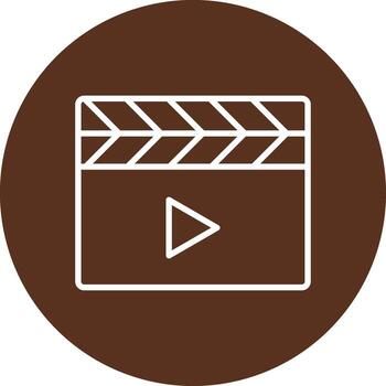 Clapperboard User Interface Mark vector