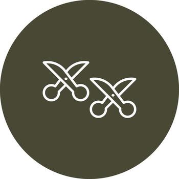 tijeras personalizado línea elemento vector