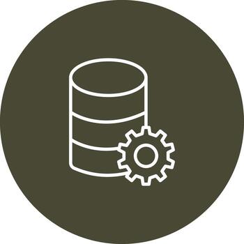 base de datos Delgado gráfico forma vector