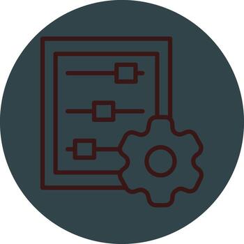 Data Adjustment Gradient Color Form vector