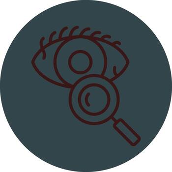 Eye Test Color Block Badge vector