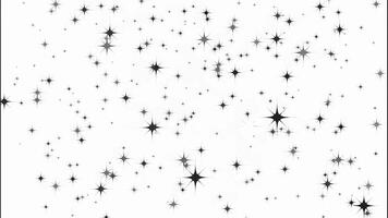 sumergirse en un fascinante serpenteado animación de un estrellado noche cielo con centelleo estrellas desvanecimiento y pulsante en un cósmico negro vacío, inspirado por un único estrella modelo. sin costura 4k cinematográfico lazo video