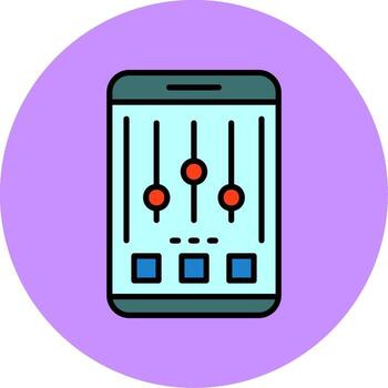 Settings Mobile Interface Icon vector