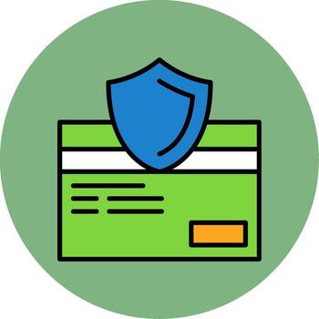 seguro revisa mínimo lleno circulo icono diseño vector