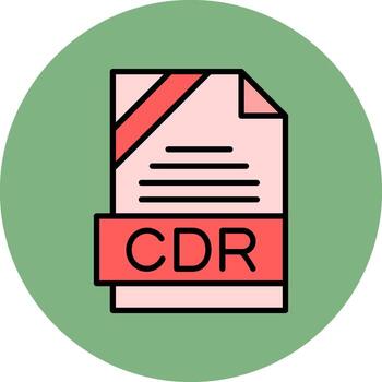 CDR Format Minimal Filled Circle Icon Art Design vector