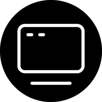 Browser Solid Style Octicon Icon vector