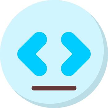 Code Flat Style Octicon Icon vector