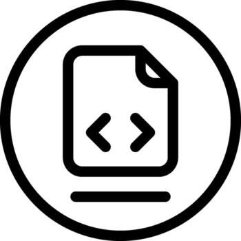 File Code Outline Style Octicon Icon vector