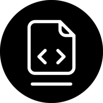 File Code Solid Style Octicon Icon vector