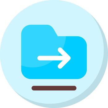 archivo submódulo plano estilo octóctono icono vector