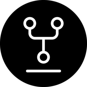 Git Fork Solid Style Octicon Icon vector
