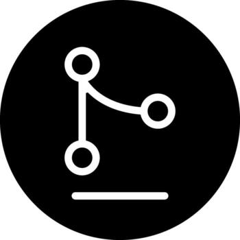 Git Merge Solid Style Octicon Icon vector