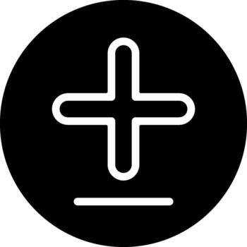 Diff Add Solid Style Octicon Icon vector