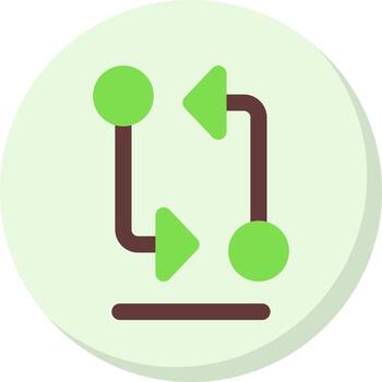 Git Compare Flat Style Octicon Icon vector