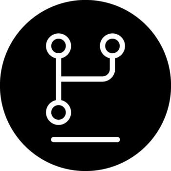 Git Branch Solid Style Octicon Icon vector