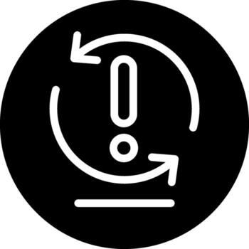 Issue Reopened Solid Style Octicon Icon vector