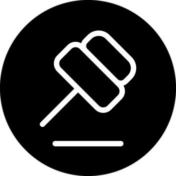 Pin Solid Style Octicon Icon vector