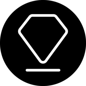 rubí sólido estilo octóctono icono vector