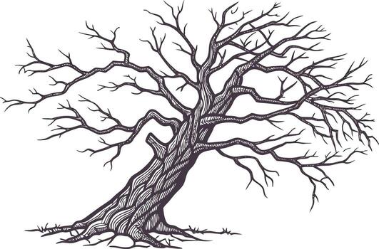 rústico árbol ladrar mano bosquejo bosque árbol ladrar textura bosquejo sencillo árbol ladrar línea dibujo vector