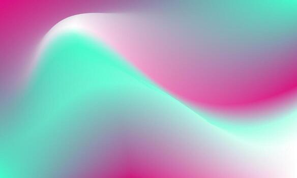 Modern aesthetic gradient background with dynamic abstract wave shapes and vibrant flow vector