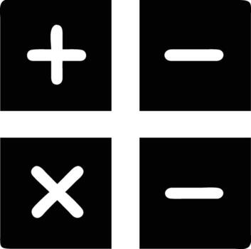 Black and White Mathematical Operations Symbols Displayed as an Abstract Design vector