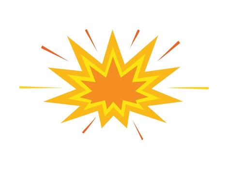 Bright explosion graphic element. vector