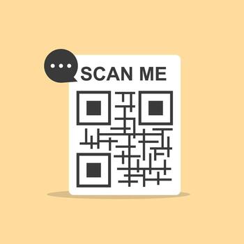 simple scan me icon design vector