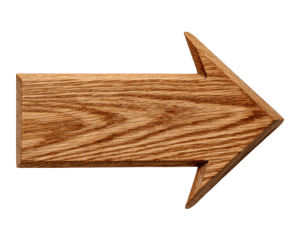 de madera flecha Derecha dirección Derecho lado aislado en transparencia antecedentes natural textura objeto sencillo diseño navegación rústico decorativo Guia png