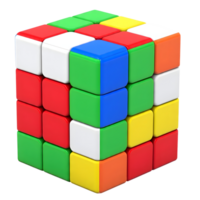 uma colorida rubiks cubo enigma simbolizando inteligência, desafio e lógico pensamento. png