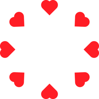 red heart arangement png