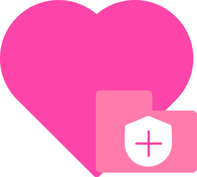 cuore icona con Inserisci scudo nel un' file icona png