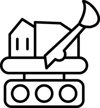 yo cargando tractor máquina vector