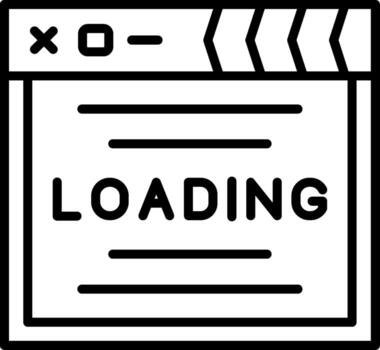 Loading Process Screen vector