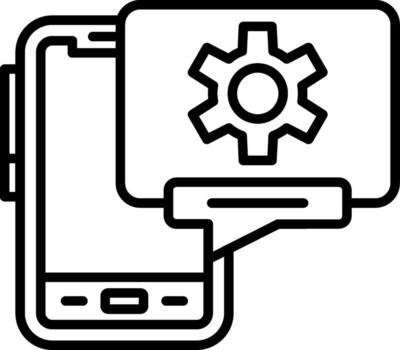 móvil sistema configuración vector