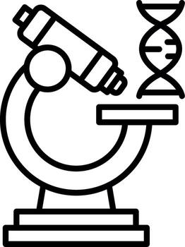 herramienta de microscopio de laboratorio vector