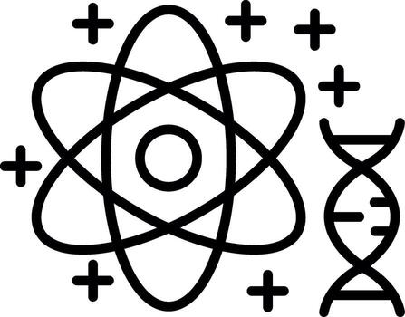 Atomic Particle Structure vector