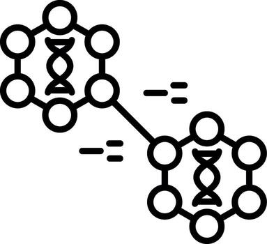 molecular estructura modelo vector