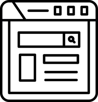 Internet Browser Window vector