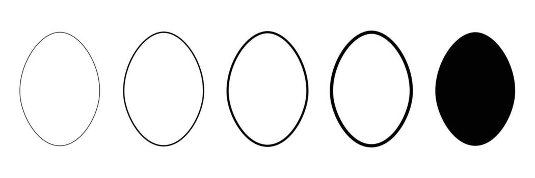 Circles showing a progression from white to black isolated on white background vector