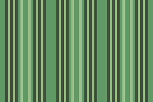 Seamless green stripes pattern. Design for textile, fabric, wrapping, wallpaper, background. Suitable for interior design, print projects, or digital backgrounds. vector