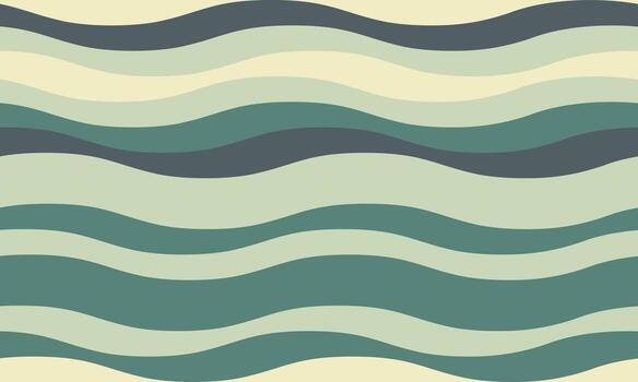 Serene abstract wavy stripes in calming pastel greens and blues. Perfect for backgrounds, website design, or textile prints. Evokes feelings of peace, flow, and nature. vector