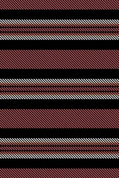 Csolation seamless fabric pattern, tribal textile stripe lines. Uasculine background vertical texture in black and red colors. vector